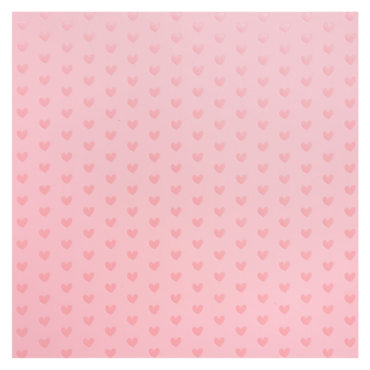 30 Pack: Pink Foil Heart Paper by Recollections™, 12" x 12"